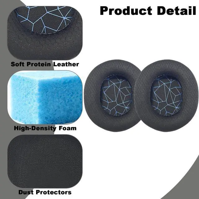 Alt view image 4 of 7 - Replacement Ear Pads for SteelSeries Arctis 1/3/5/Arctis 7/7+/7P/7P+/7X/7X+/9/9X/Pro/Prime(Do Not Fit Any Arctis Nova) Headphones, Comfortable Durable Headphone Ear Cover (mesh Green)