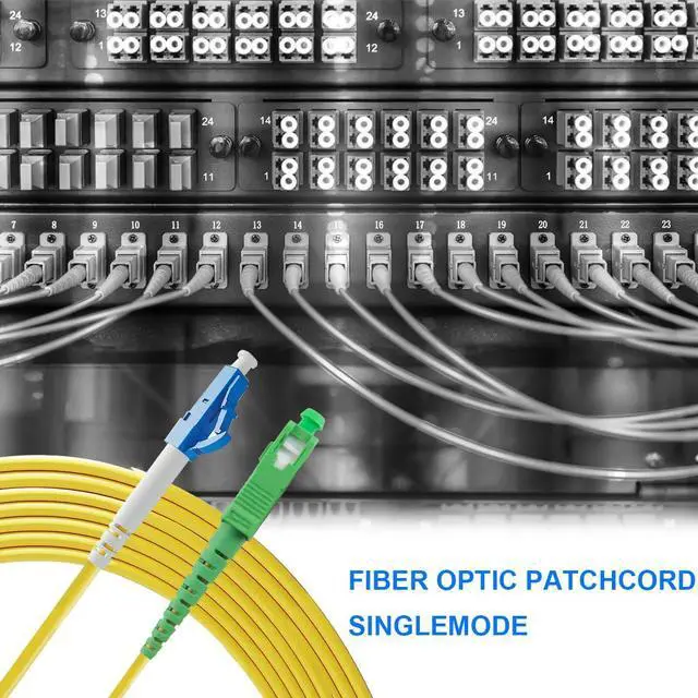 Alt view image 4 of 7 - 2Pack 3M (9.84ft) SC to LC/UPC Fiber Patch Cable, 3Meters Single Mode Simplex SM Fiber Patch Cords- 9/125m SC-LC/UPC Fiber Optic Cable (3M (2Pack))