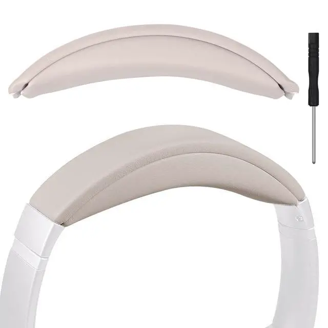 Alt view image 6 of 6 - Replacement Headband Pad for Bose QC35 II, QC35, QC45, QC SE - Premium Protein Leather & High-Elastic Memory Foam, Soft and Comfortable Head Cushion by - Dune Gray