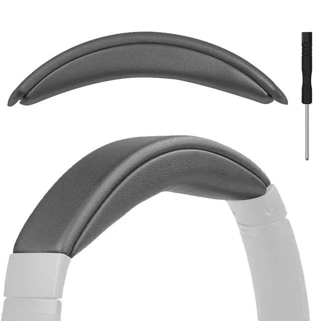 Alt view image 6 of 6 - Replacement Headband Pad for Bose QC35 II, QC35, QC45, QC SE - Premium Protein Leather & High-Elastic Memory Foam, Soft and Comfortable Head Cushion by - Titanium