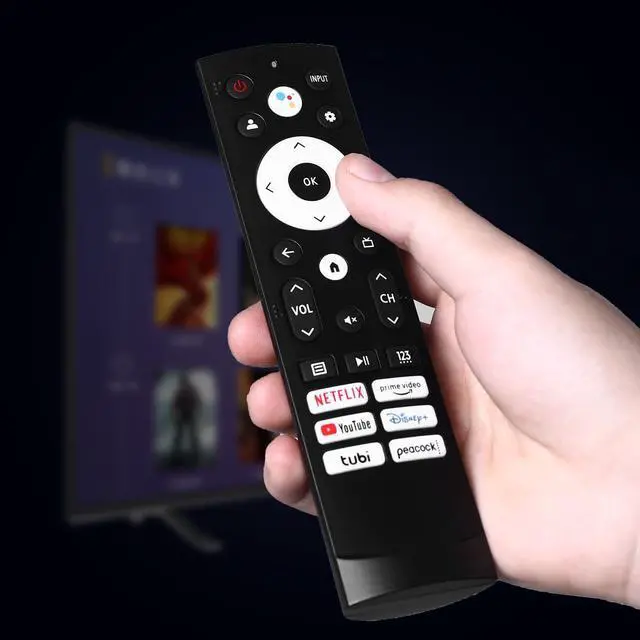 Alt view image 4 of 7 - Universal Voice Remote Control Replacement Compatible with Hisense Smart Google TV