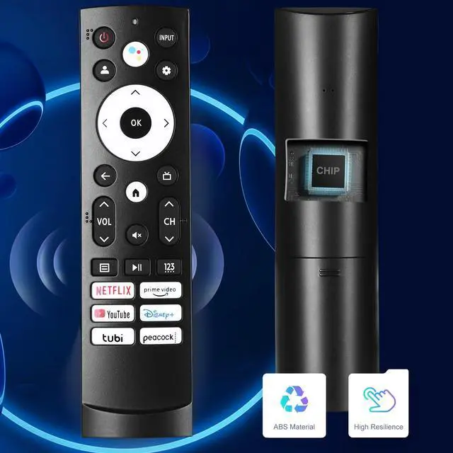 Alt view image 2 of 7 - 2 Packs Replacement Remote Control Compatible with Hisense Google Smart TV