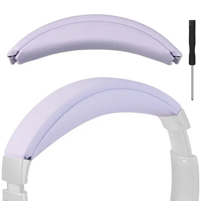 Alt view image 6 of 6 - Replacement Headband Pad for Bose QC35 II, QC35, QC45, QC SE - Premium Protein Leather & High-Elastic Memory Foam, Soft and Comfortable Head Cushion by - Purple