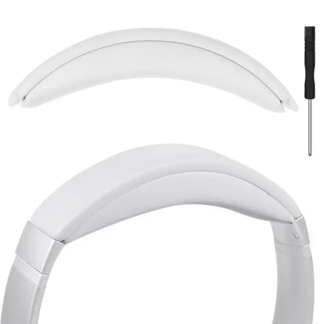 Alt view image 6 of 6 - Replacement Headband Pad for Bose QC35 II, QC35, QC45, QC SE - Premium Protein Leather & High-Elastic Memory Foam, Soft and Comfortable Head Cushion by - Off-White