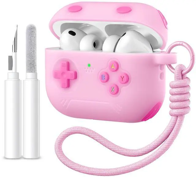 Main image of for Airpods Pro 3 Case Cute Game Console Design with Detachable Lanyard | Full Body Soft Silicone Compatible with Apple AirPod Pro 3rd Generation Cover with Cleaner Kit,Shockproof,Anti-Scratch