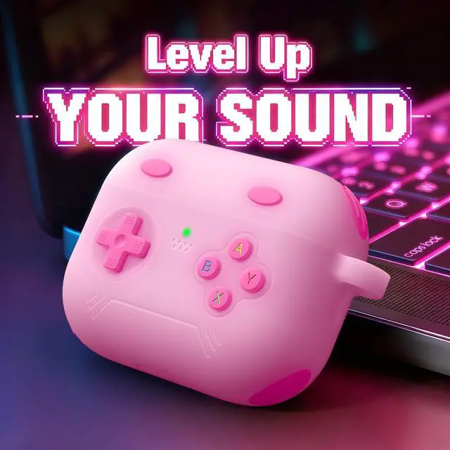 Alt view image 2 of 6 - for Airpods Pro 3 Case Cute Game Console Design with Detachable Lanyard | Full Body Soft Silicone Compatible with Apple AirPod Pro 3rd Generation Cover with Cleaner Kit,Shockproof,Anti-Scratch