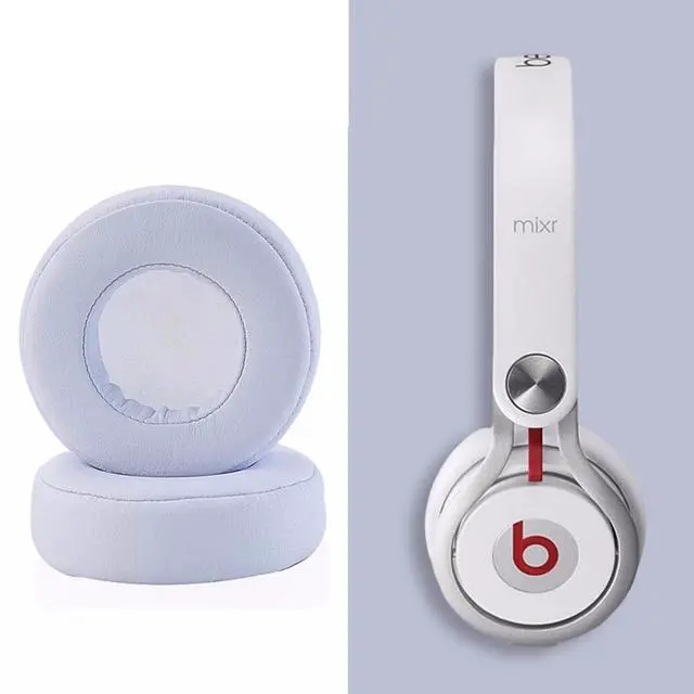 Alt view image 6 of 7 - Replacement Earpad Ear Cushion Pads Compatible with Beats Mixr On-Ear Headphones (White)