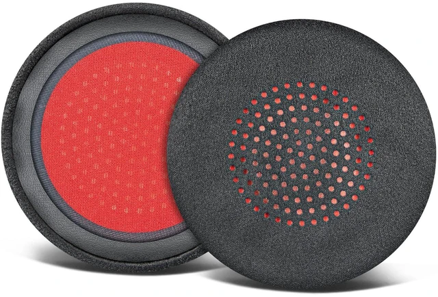 Main image of Suede Earpads Cover for Voyager Focus (1/2 UC,B825) - Black | Also for Voyager(4210/4220), BackWire(C5200/C5200/5210/C5210/5220/C5220/7225/C7225), Backbeat Sense Headphones