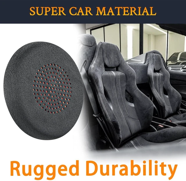 Alt view image 4 of 6 - Suede Earpads Cover for Voyager Focus (1/2 UC,B825) - Black | Also for Voyager(4210/4220), BackWire(C5200/C5200/5210/C5210/5220/C5220/7225/C7225), Backbeat Sense Headphones