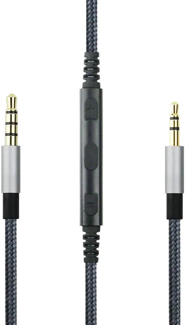 Main image of 3.5mm to 2.5mm Male Audio Cable for JBL Tune 710BT, 600BTNC, Live 660NC, 460NC, E45BT E55BT E65BTNC Headphone, Remote Volume Control Mic for iPhone