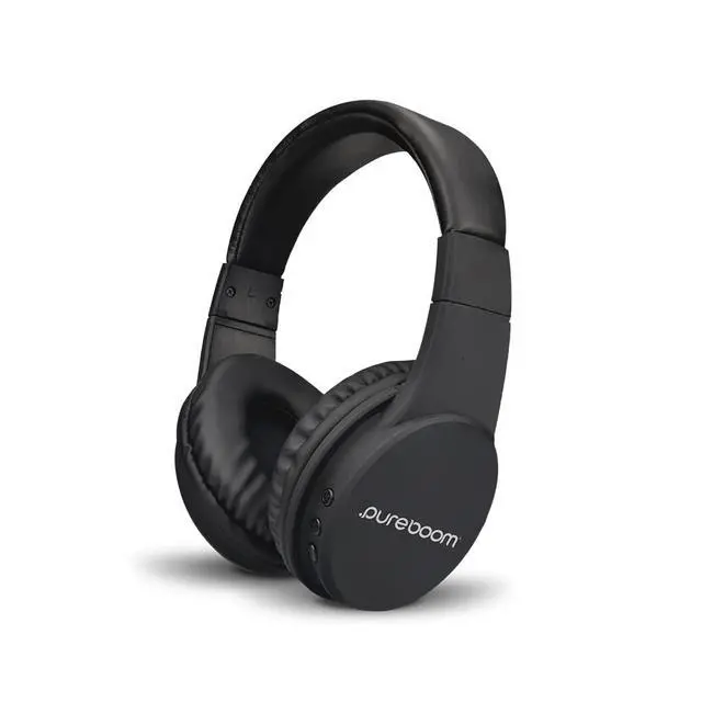 Main image of PureBoom Bluetooth Wireless Headphones, Hi-Fi Stereo Foldable Headset for iPhone/Android Phones/TV/Laptops, Adjustable Padded Headband, Soft Ear Cushions, Built-in Mic for Phone-Call (Black)