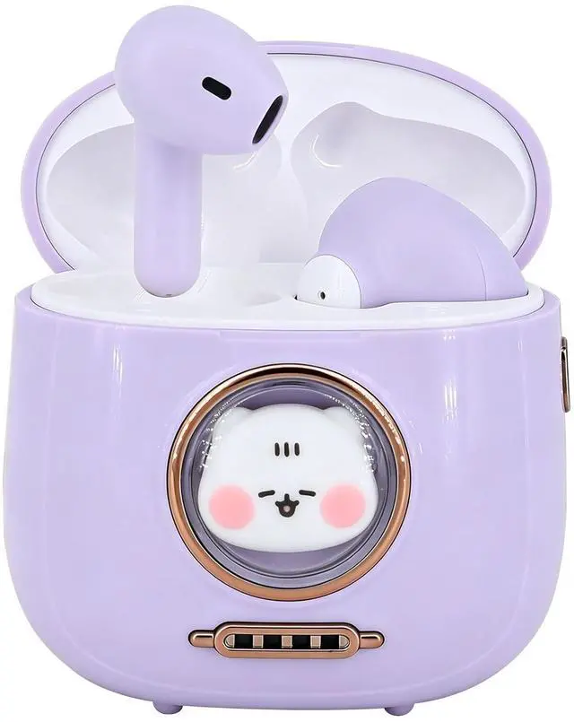 Main image of Cat Earbuds for Girls, Bluetooth 5.4 Wireless Headphones, LED Case | Hearing Protection, Touch Control, 28H Playtime, Wide Device Compatibility, Comfortable Lightweight Design