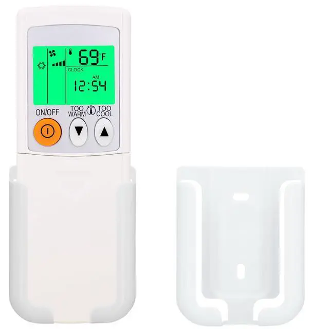 Alt view image 2 of 6 - Universal Replacement Remote Control for All Mitsubishi Air Conditioner (Fahrenheit and Backlight),with Backlit,Wall Mounting Bracket