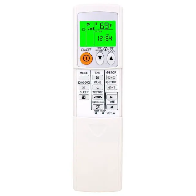 Alt view image 3 of 6 - Universal Replacement Remote Control for All Mitsubishi Air Conditioner (Fahrenheit and Backlight),with Backlit,Wall Mounting Bracket