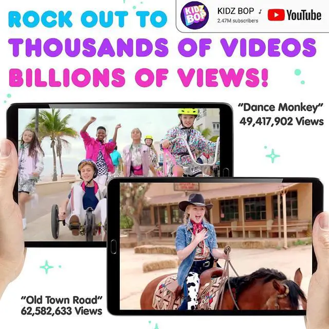 Alt view image 6 of 6 - Kidz Bop, Bluetooth Headphones for Kids | Hi-Def Microphone & Speakers | 94dB Volume Limiting | Wireless | Adjustable | School Use | Gift 3 4 5 6 7 8+ Year Old Girls Boys