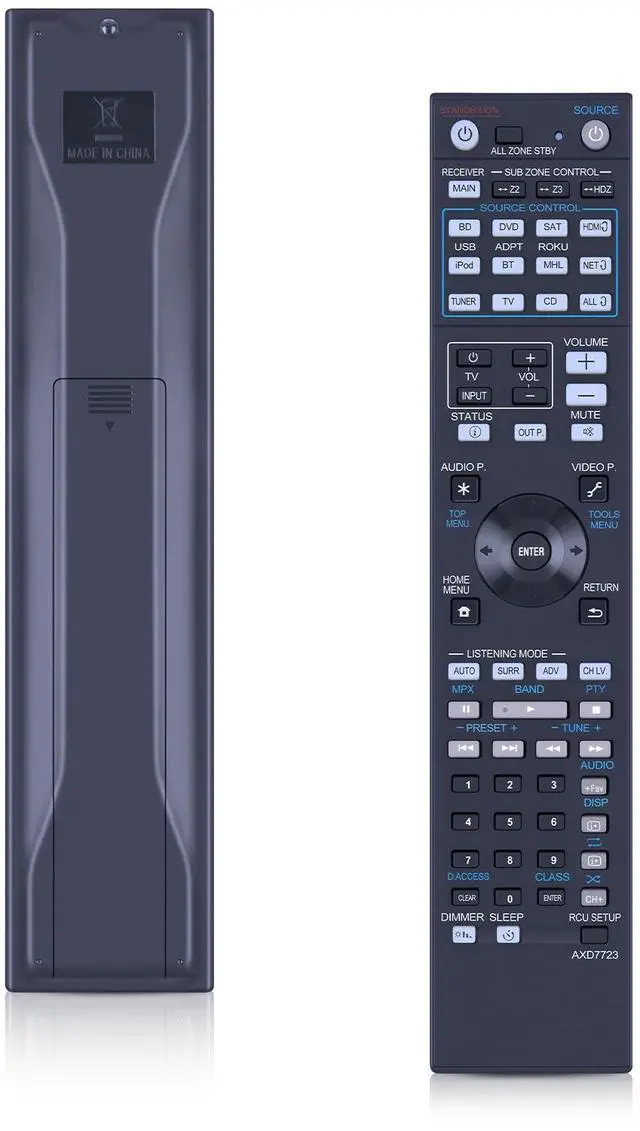 Main image of AXD7723 Remote Control Replacement Compatible for Pioneer Elite Home Theater Receiver SC-81 SC-82 SC-91 SC-95 VSX-80 VSX-90