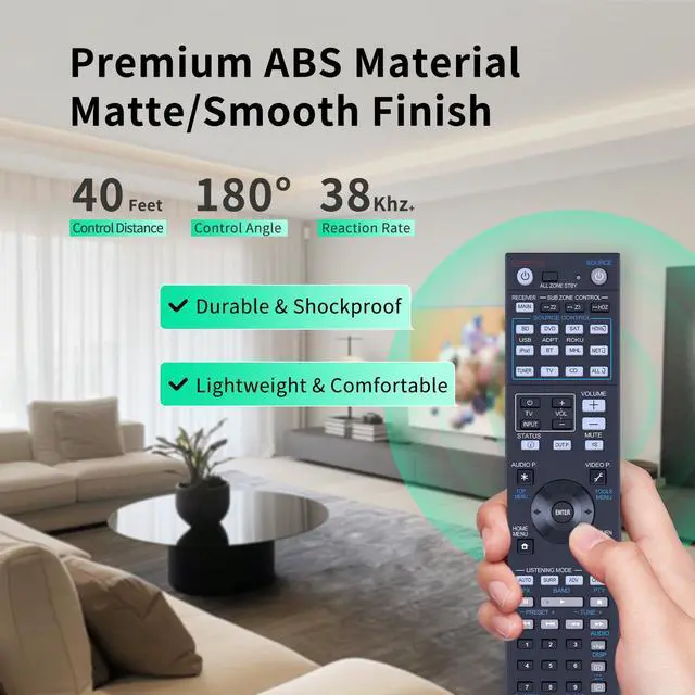 Alt view image 5 of 7 - AXD7723 Remote Control Replacement Compatible for Pioneer Elite Home Theater Receiver SC-81 SC-82 SC-91 SC-95 VSX-80 VSX-90