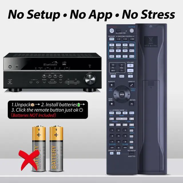 Alt view image 6 of 7 - AXD7723 Remote Control Replacement Compatible for Pioneer Elite Home Theater Receiver SC-81 SC-82 SC-91 SC-95 VSX-80 VSX-90