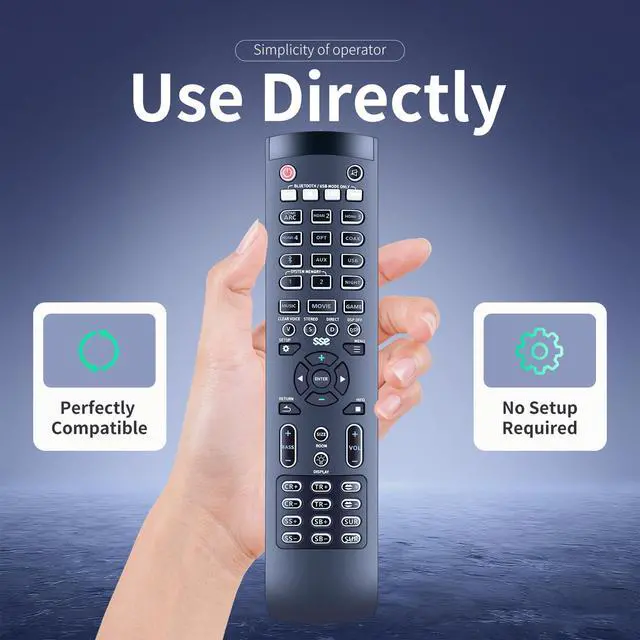 Alt view image 4 of 7 - Replacement Remote Control for Nakamichi Shockwafe DTSX or SSE Soundbar | Shockwafe Ultra 9.2, 9.2.4 Shockwafe 7.1, 7.2, 9.2 DTS-X/Atmos Soundbar
