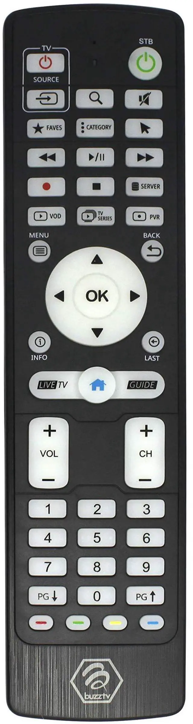 Main image of IR-100L - Luminous Remote Control for XR4000, XRS4500, XR4500, XRS4500, ST4000 Set Top Boxes