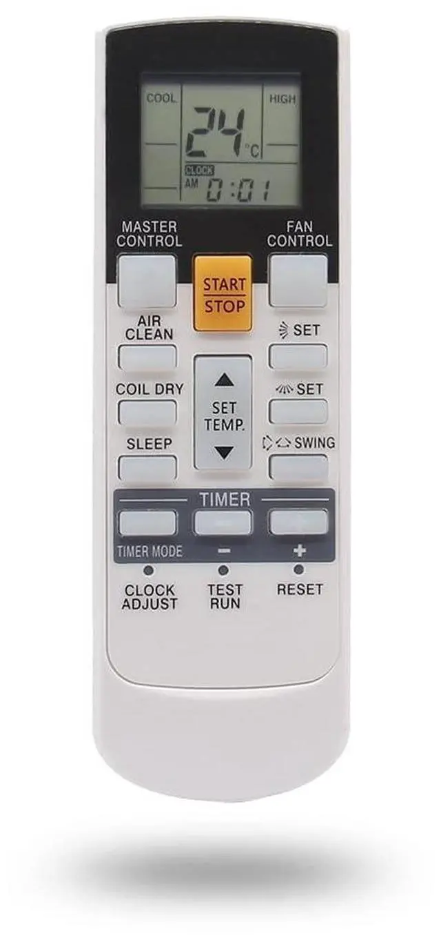 Main image of Replacement Remote Control for Fujitsu Air Conditioner ASU18RLF ASU18RLXS ASU24RLF ASU24RLXS ASU30RLX AUU12RLF AUU18RLF AUU9RLF ASU30CLX1 ASU36CLX1 AOU30CLX1 AOU36CLX1 24CL1 30CLX 30CLX1 36CLX1