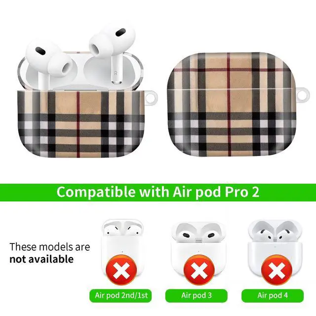 Alt view image 5 of 6 - Compatible with AirPod Pro 2nd / 1st Generation, 2023/2022/2019, the Fully Protected Shockproof Wireless Earphone case Comes with a Cute and Beautiful Strawberry Keychain Pendant Pink