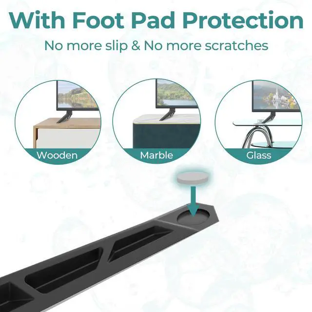 Alt view image 5 of 7 - TV Legs Only for Vizio TV Stand V505-G9, Not for Other TV Model, for Vizio TV Feet Replacement wr Screws & Instructions
