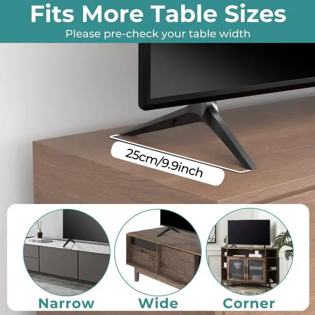 Alt view image 6 of 7 - TV Legs Only for Vizio TV Stand V505-G9, Not for Other TV Model, for Vizio TV Feet Replacement wr Screws & Instructions