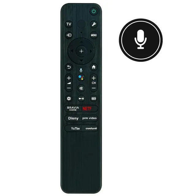 Alt view image 2 of 7 - Voice Replace Remote Applicable for Sony Google TV XR-98X90L XR-85X93L | XR-75X90L XR-55X90L XR-65X93L XR-65X90L XR-75X93L XR-85X90L XR-55X90CL XR-65X93CL XR-75X93CL XR-65X90CL XR-85X90CL XR-75X90CL