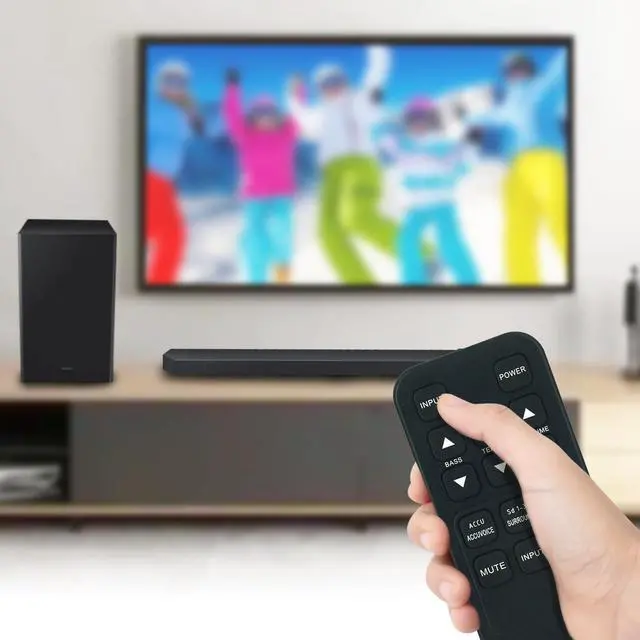 Alt view image 4 of 7 - Replace Remote Compatible for ZVOX Omni Remote Control | Works for Platinum 570/670/770, SoundBar SB380/SB400/SB500/SB700, SoundBase 330/350/440/450/220/320/420/555/580, AV200/205