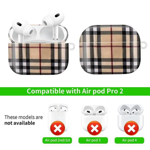 Alt view image 5 of 6 - Compatible with AirPod Pro 2nd / 1st Generation, 2023/2022/2019, the Fully Protected Shockproof Wireless Earphone case Comes with a Cute and Beautiful Strawberry Keychain Pendantred