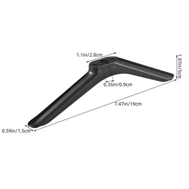 Alt view image 4 of 7 - Universal Tv Stand Legs Replacement with Screws for 32-55 Inch Smart Tvs Tabletop Base Pedestal Mount Legs for Living Room and Bedroom Stability