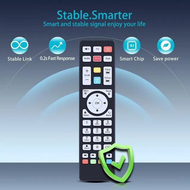 Alt view image 2 of 7 - New Replacement Remote Control Compatible for MAX TV Gold 5G Plus, for Maxytec Infinity Pro Global Plus TV Pro Box