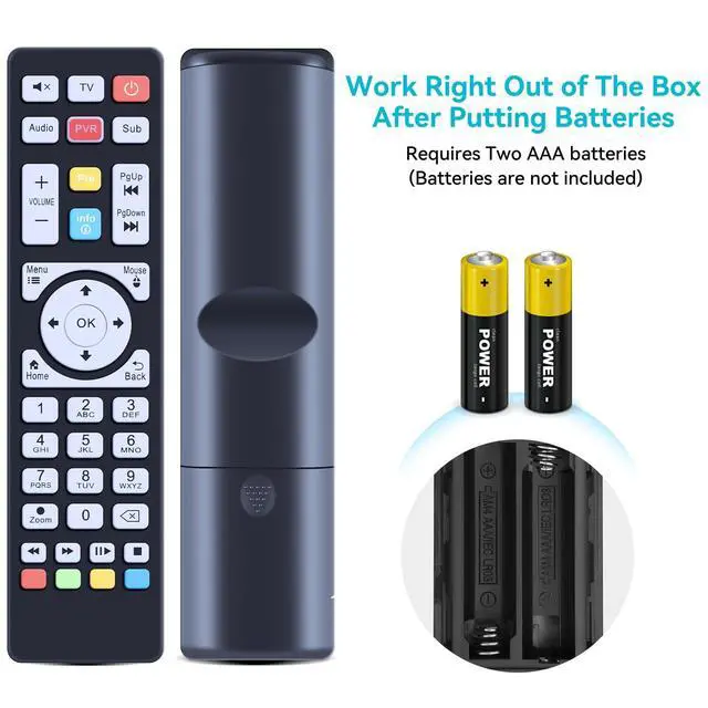 Alt view image 7 of 7 - New Replacement Remote Control Compatible for MAX TV Gold 5G Plus, for Maxytec Infinity Pro Global Plus TV Pro Box