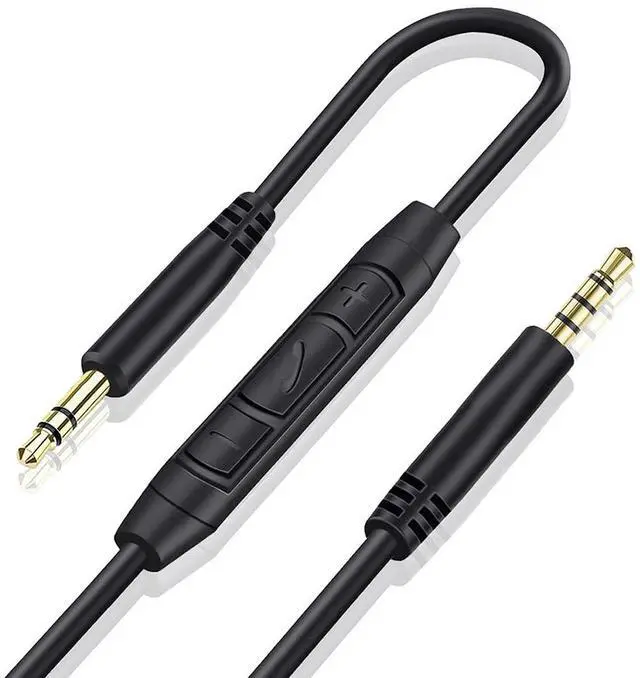 Main image of 3.5mm Replacement Audio Cable for Beats Headphones Cord Wire Aux Cable | Work with Beats Solo2 Solo3 Solo4 Studio3 Wireless HD Pro by Dr. Dre Sony WH-1000XM4 WH-1000XM5, In-line Mic, Volume Control