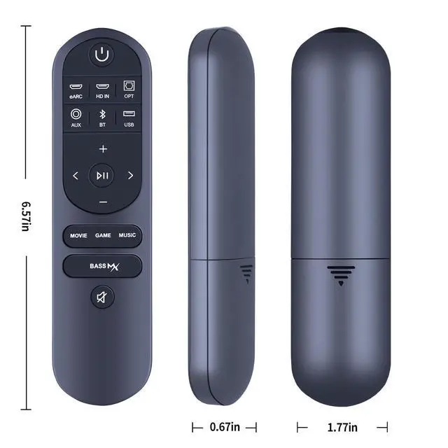 Alt view image 7 of 7 - New Soundbar Remote Replacemen for ULTIMEA 4.1ch Sound Bar Apollo S60 Detachable Series