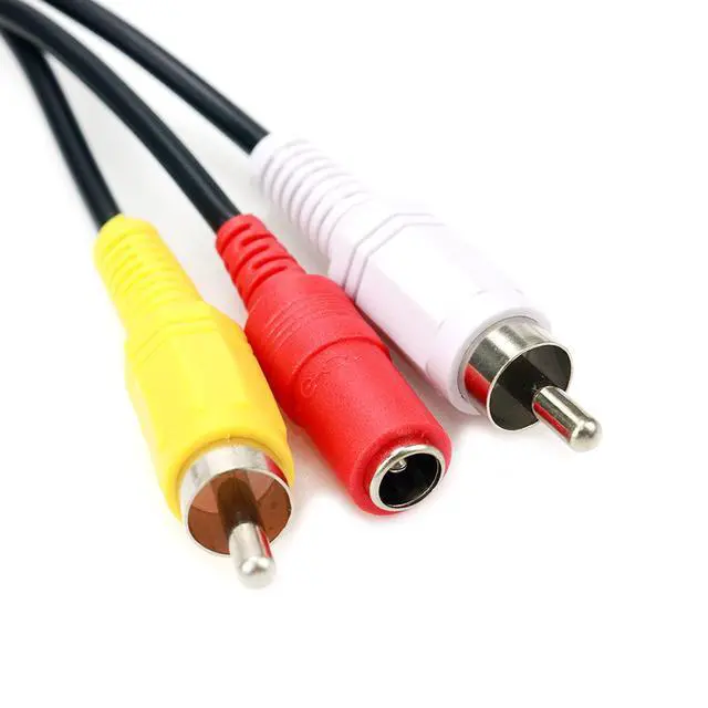 Alt view image 5 of 5 - RCA Cable Male to Male Audio Video 50Ft CCTV | This 50-foot RCA male to male audio video power cable is designed for CCTV cameras