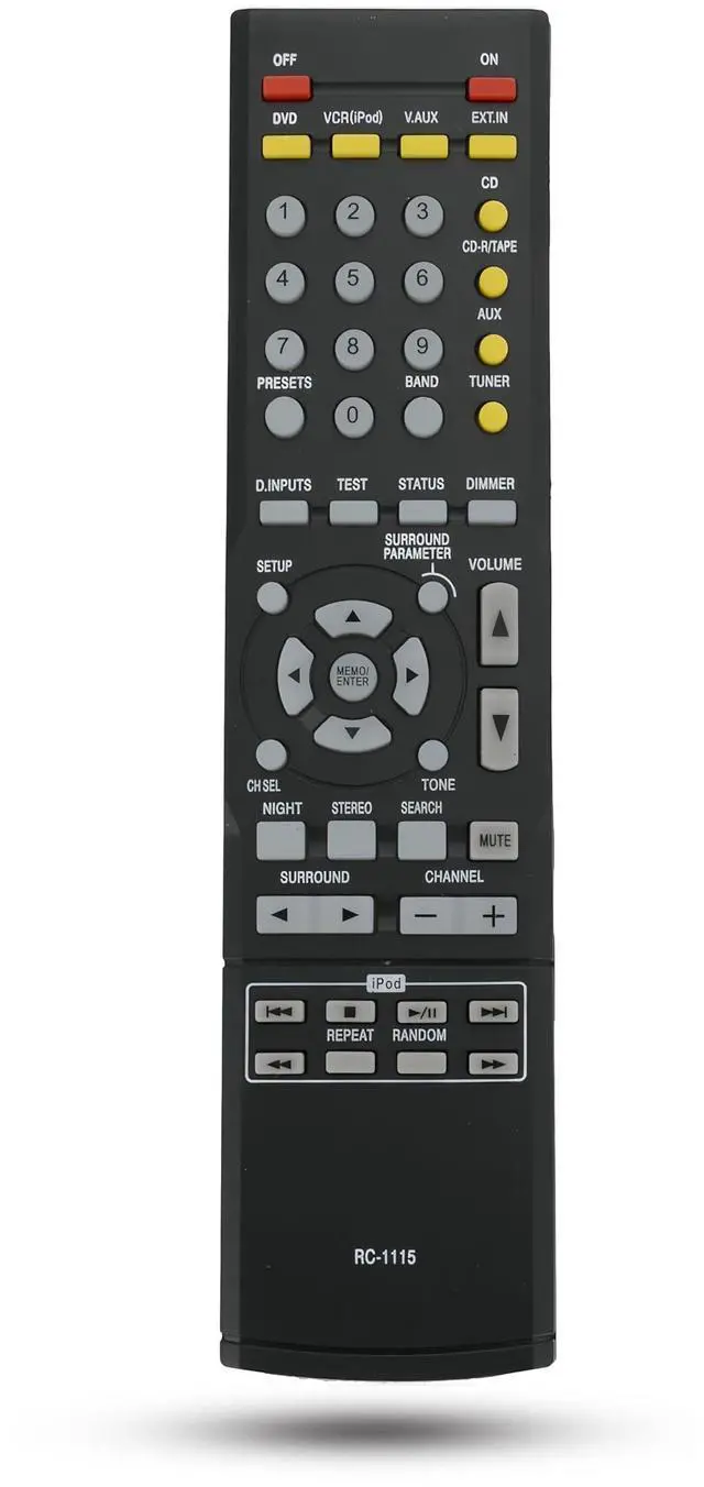 Main image of RC-1115 Replacement Remote Control for Denon AV Surround Receiver AVR-390 AVR390 AVR-1610 AVR-1705 AVR-1804 AVR-2105