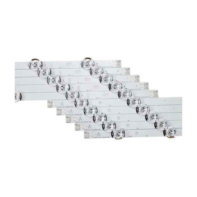 Alt view image 6 of 7 - 10PCS (5A+5B) TV LED Backlight Strips Replacement for LG 50-inch | Replacement for 50LF6000 50LB5620 50LF6100 50LF5610 50LB570B 50LB5800 50LB580N 50LB650V Series, Aluminum, High Brightness
