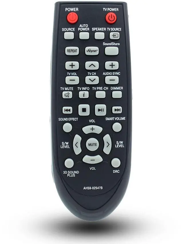 Main image of Replacement Remote Control for Samsung Soundbar PS-WF450 HW-F355 HW-F550 HW-FM45C HW-F450ZA AH59-02547B HW-H550 HW-H550ZA HW-H551 HW-H570 HWFM45C HWFM45 HWF450 HWF450ZA HW-FM45/ZA