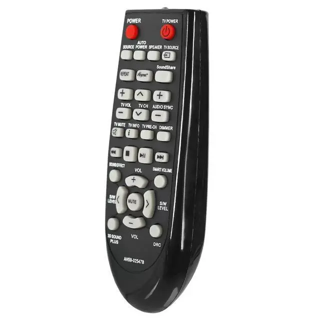 Alt view image 2 of 6 - Replacement Remote Control for Samsung Soundbar PS-WF450 HW-F355 HW-F550 HW-FM45C HW-F450ZA AH59-02547B HW-H550 HW-H550ZA HW-H551 HW-H570 HWFM45C HWFM45 HWF450 HWF450ZA HW-FM45/ZA