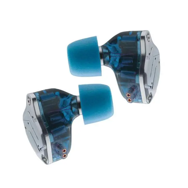 Alt view image 2 of 6 - 6 Pairs Foam IEM Eartips for KZ ZS10 Pro X ZSN, Earbuds Tips, Blue | Replacement Ear Tips, Ultimate Comfort, Secure Fit, Small/ Medium/ Large