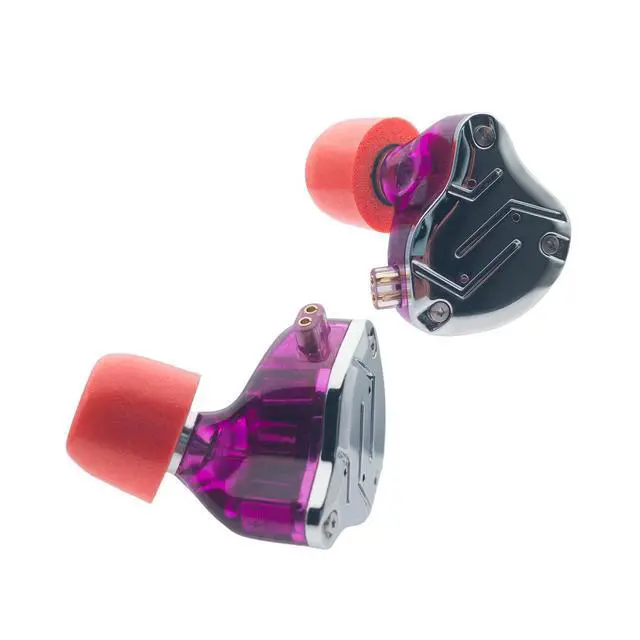 Alt view image 2 of 6 - 6 Pairs IEM Ear Tips Replacement for KZ ZS10 Pro X ZSN, Red | Memory Foam Earbuds Tips, Ultimate Comfort, Secure Fit, Small/ Medium/ Large