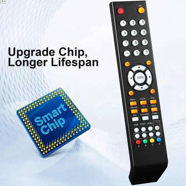 Alt view image 2 of 7 - New Universal Replacement Remote Control for Sceptre TV LED HDTV