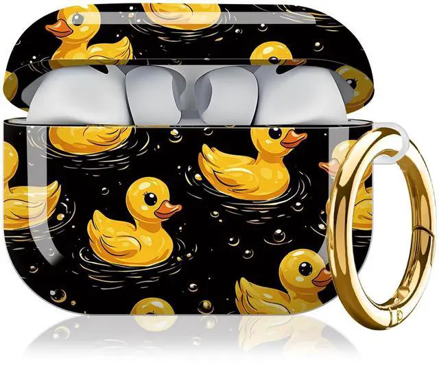 Main image of Compatible with AirPod Pro 3 Case,Protective Shockproof Cover with Keychain Ring, Stylish Design for Women, Cute Charging Case for AirPod Pro 3rd Generation(Yellow Ducks)