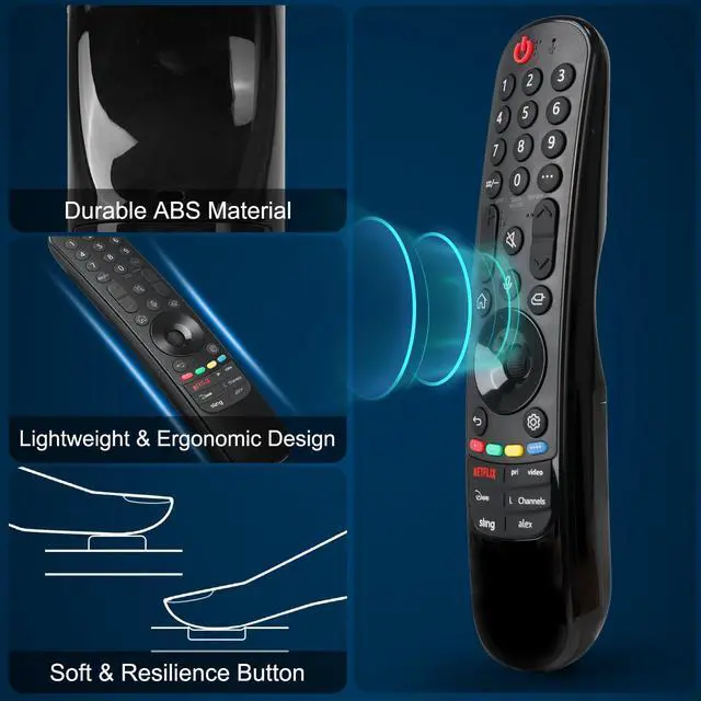 Alt view image 4 of 7 - MR23GN MR23GA Remote Control for LG TV, Replacement Remote Replacement for LG OLED UHD 4K Smart TV AN-MR22GA AN-MR21GA-No Voice Function