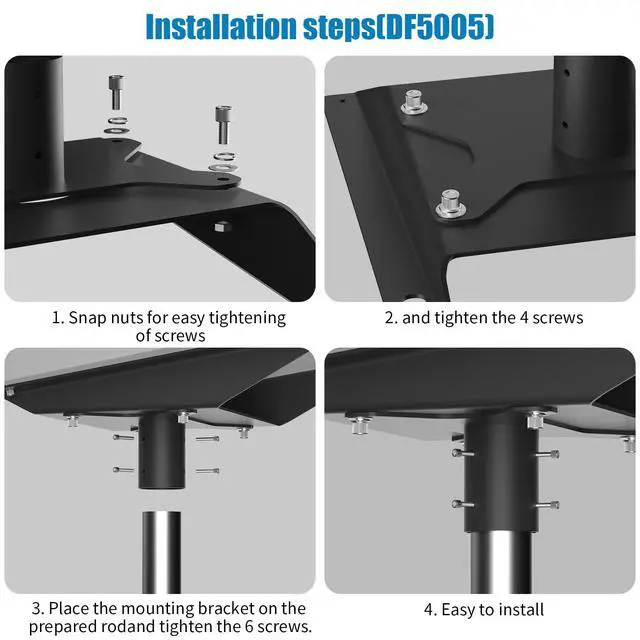 Alt view image 3 of 4 - Starlink Flat High Performance Pipe Adapter, Starlink High Performance Kit,Starlink Flat High Performance Roof Mounting Kit