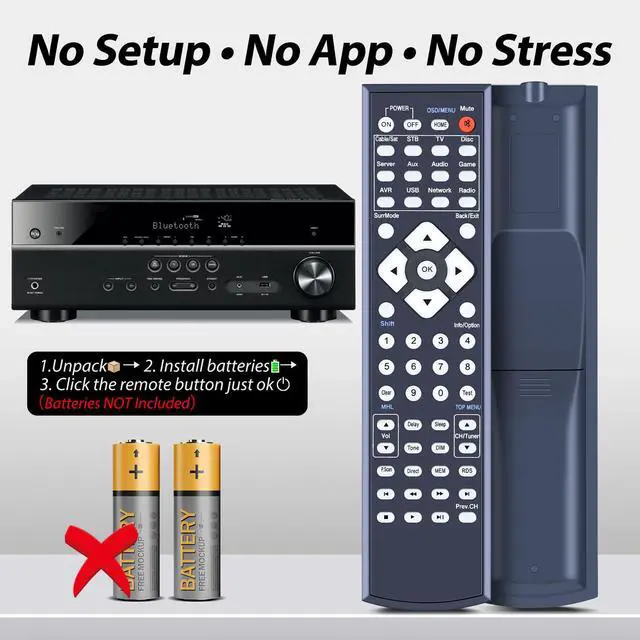 Alt view image 6 of 7 - New Replace Reciever Remote Commander Compatible for Harman Kardon Stereo AV Receiver AVR1710 AVR1710S AVR151 AVR161 AVR151S AVR161S AVR171S AVR1510 AVR1510S AVR1610S AVR1510 AVR151 AVR 161