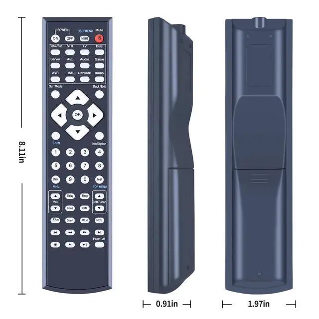 Alt view image 7 of 7 - New Replace Reciever Remote Commander Compatible for Harman Kardon Stereo AV Receiver AVR1710 AVR1710S AVR151 AVR161 AVR151S AVR161S AVR171S AVR1510 AVR1510S AVR1610S AVR1510 AVR151 AVR 161