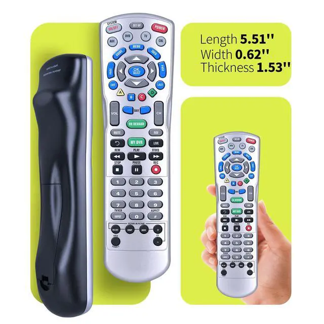 Alt view image 5 of 7 - Remote for Charter Spectrum 1060BC2 1060BC3,for P12404-C4 Ocap-4 C4000 S4000 4-Device HDTV DVR Cable Box
